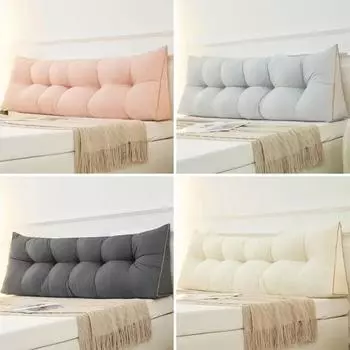 Подушка для изголовья, треугольная подушка для чтения, большая подушка для спинки, позиционирование, поддержка тела, клиновидная подушка для сна для изголовья кровати 80x45x15cm