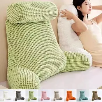 Подушка для изголовья, треугольная подушка, подушка для чтения, для сидения в кровати, подушки для поддержки спины, подушка для стула 75X40X40CM