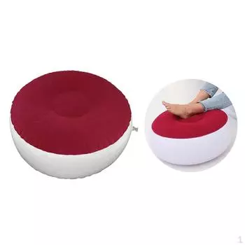 Подушка для кемпинга и путешествий, надувной табурет, подушка для сиденья, открытый воздушный самонадувающийся коврик красный