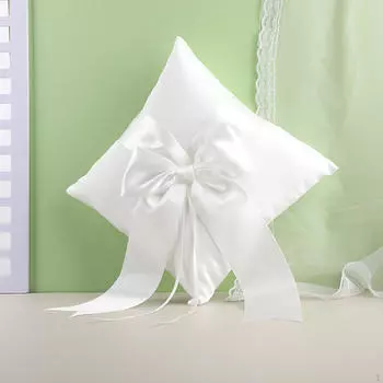 Подушка для колец, свадебная корзина для девочек-цветочниц, бант для вечеринок Pillow and Basket