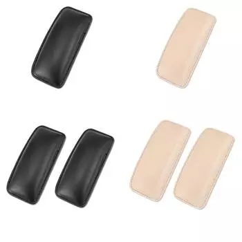 Подушка для колена автомобиля, подушка для ног, локтей, подлокотников, кожаная подушка, универсальный автомобильный аксессуар, бежевый, 1 пара