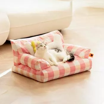 Подушка для кошки, собачья кровать, пуховая хлопковая квадратная собачья будка, ультрамягкая, моющаяся, нелипкая, для щенков, кошек, домик, прохладный летний диван для домашних животных