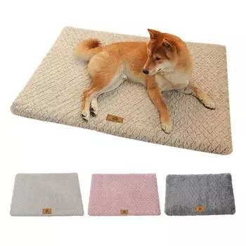 Подушка для кровати для домашних животных, мягкая бархатная подушка для собак, зимнее одеяло для собак, моющийся матрас для сна домашних животных, кровать для кошек и собак S