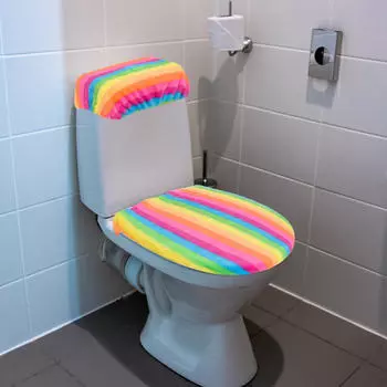 Подушка для крышки и сиденья туалета для дома Rainbow