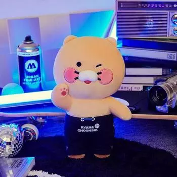 Подушка для куклы Kakao Friends Rachun Duo Chunsik, 17см, лучший персонаж Кореи