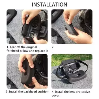 Подушка для лба, защитный чехол для линз, подушка для затылка для очков AVATA 2, губчатая пена, мягкая дышащая подушечка для глаз A