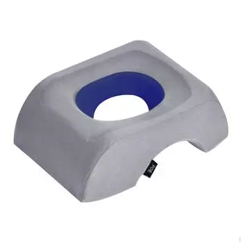 Подушка для лежания лицом вниз, подушка для лежания на животе, дышащая, для лица, для отдыха вниз, эргономика, домашний массаж синий