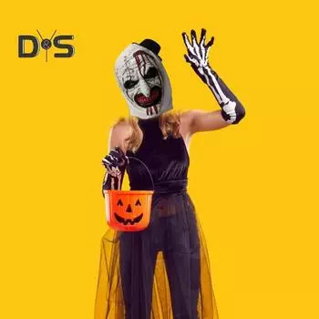 Подушка для лица клоуна на Хэллоуин, латексная мягкая кровавая подушка-ужастик, реквизит для костюма взрослого страшного лица, аксессуары для косплея белый/красный