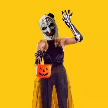 Подушка для лица клоуна на Хэллоуин, латексная мягкая кровавая подушка-ужастик, реквизит для костюма взрослого страшного лица, аксессуары для косплея