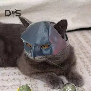 Подушка для лица летучей мыши, кошки, мстителя, шляпа для косплея, аксессуар для костюма на Хэллоуин, 3D-печатный реквизит для наряда питомца 9cm красный черный