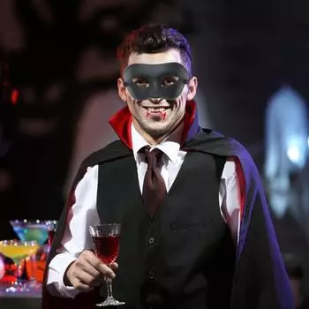 Подушка для лица на Хэллоуин, мужская ретро-подушка на половину лица, аксессуар для костюмированной вечеринки на Хэллоуин C