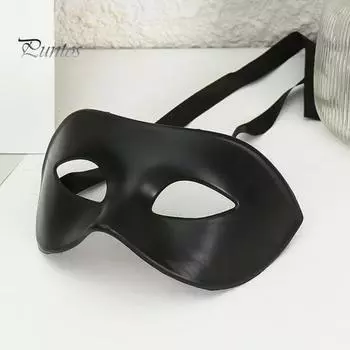 Подушка для лица на маскарадную вечеринку, подушка для лица на половину лица, аксессуар для макияжа на Хэллоуин для венецианского выпускного бала на Марди Гра чёрный