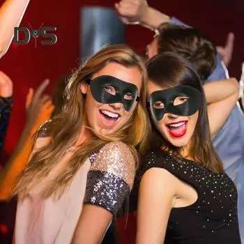 Подушка для лица на маскарадную вечеринку, подушка для лица на половину лица, аксессуар для макияжа на Хэллоуин для венецианского выпускного бала на Марди Гра чёрный