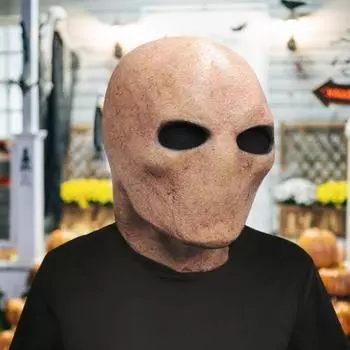 Подушка для лица с ужасом, жуткий латексный шлем на Хэллоуин, чужой, безликий, мужской костюм, украшение для косплея, вечерние наряды, реквизит B