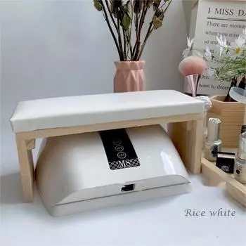 Подушка для маникюра, держатель для рук, деревянная подушка для маникюра, машинка для маникюра из цельного дерева Log sleeper-black (style 2)