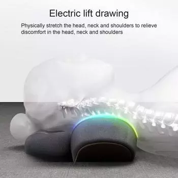 Подушка для массажа шеи с подогревом 3 в 1 Подушка для снятия боли Ортопедическая память чёрный