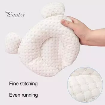 Подушка для младенцев, моющаяся на 180 градусов, 4D-дизайн, мягкая и эластичная, для поддержки головы и шеи малыша, подушка для здорового сна для детской кроватки и коляски A