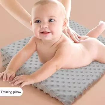 Подушка для младенцев с эффектом памяти, подушка для сна из пеноматериала, поддерживающая спину младенца со съемным чехлом для удобства кормления грудью, для ног и коленей детей 1pc розовый
