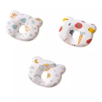 Подушка для младенцев Тип А, подушка для сна с эффектом памяти, полностью из хлопка, антисмещение, подушка для коррекции формы головы, подушка для коррекции One Size