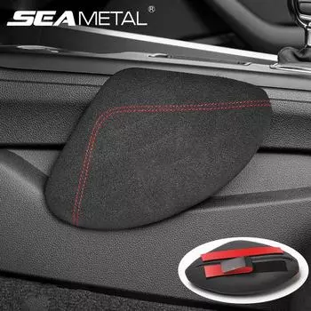 Подушка для ног автомобиля из SEAMETAL, наколенник для BMW E46 E90 E92 E60 F30 F20 F22 F10 X1 X3 X4 X5 X6 2 3 5 7 серии, аксессуары для интерьера автомобиля 1PC for Main Driver красный