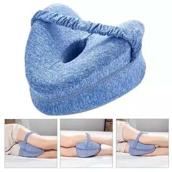 Подушка для ног для беременных женщин, подушка из пены с эффектом памяти в форме сердца, дышащая ткань, подушка для выравнивания боли в ногах, ишиас A розовый