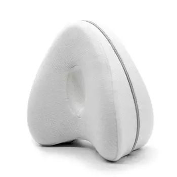 Подушка для ног и коленей Подушка для ног из пены с эффектом памяти с эластичным ремешком Эргономичная подушка для коленей с моющимся чехлом для спящих на боку Успокаивающая облегчение боли