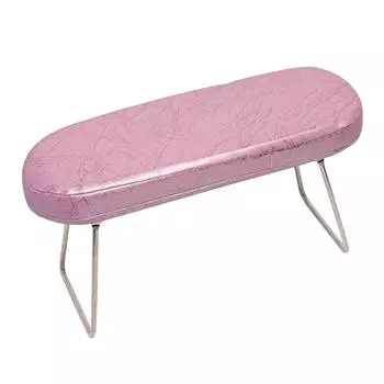 Подушка для ногтя, розовая мягкая кожаная подставка из нержавеющей стали, складная профессиональная подушка для руки