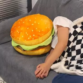 Подушка для офисного кресла, реалистичная подушка в виде бургера, веселый розыгрыш, подарок, подушка в виде чизбургера, гамбургер, плюшевая подушка, игрушки, подарок 40cm