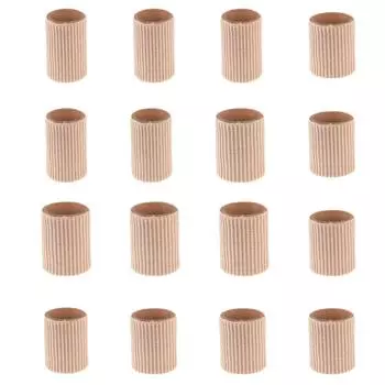 Подушка для пальцев ног, мягкие гелевые накладки на мозоли, защитные подушечки для подушечек, мозоли, волдыри, пальцы ног (16 шт., трубка с подушками для пальцев разного размера) One Size