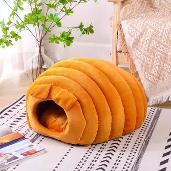 Подушка для питомца Caterpillar Закрытая клетка для кошки Домик-тоннель для кошки Домик для кошки Мультяшный креативный стиль палатки 47*38*32cm