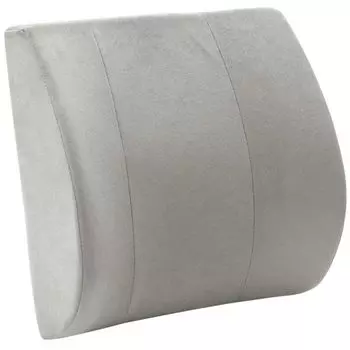 Подушка для поддержки поясницы Back Hugger Trad, подушка для спины, подставка для талии Velor, поддержка осанки (Серый) серый