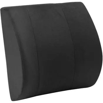 Подушка для поддержки поясницы Back Hugger Trad, подушка для спины, подставка для талии Velor, поддержка осанки (черный) чёрный