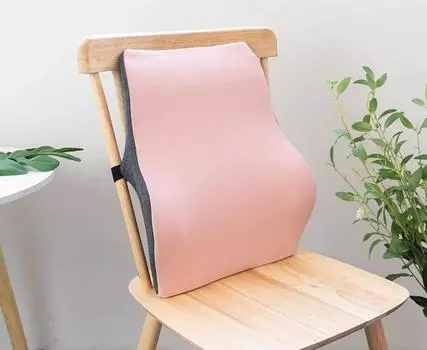 Подушка для поддержки поясницы в автомобиле, подушка с эффектом памяти, хлопковая подушка для поддержки талии, офисная поясничная подушка, поясничная подушка, подушка для спинки сиденья 44x40cm