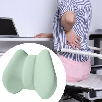 Подушка для поддержки поясницы в офисах и дома зелёный