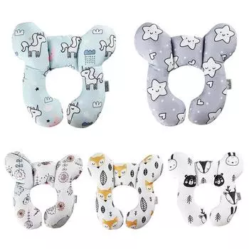 Подушка для поддержки шеи младенца Подушка для защиты головы младенца Подголовник в форме буквы U 25*25*10cm