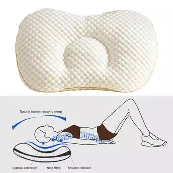 Подушка для поддержки шеи Подушка для шеи Износостойкая эластичная дышащая моющаяся легко чистящаяся ткань Бытовая массажная подушка 30x50cm