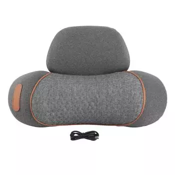 Подушка для поддержки шеи с эффектом памяти, 3 температурных режима, подушка для сна со съемной наволочкой, разъем USB
