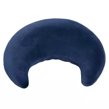 Подушка для поддержки волос Baibu Home Washable Navy, подушка в форме полумесяца выше колена, подлокотник, спинка, жевательная, пушистая, чехол, салон, чтение, кормление грудью, тёмно-синий