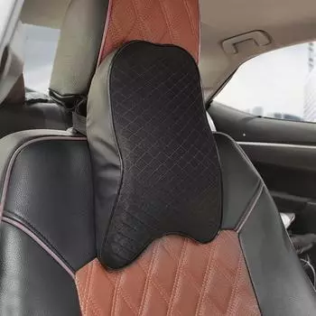 Подушка для подголовника автокресла, 3D подушка из пены с эффектом памяти, облегчение боли в голове и шее, поддержка шеи в путешествиях, дышащая подушка из пены с эффектом памяти