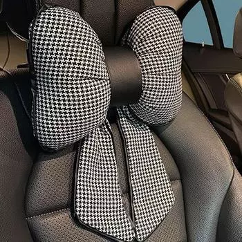 Подушка для подголовника автомобиля в форме банта, хлопковая подголовник для автомобильного сиденья, поддержка шеи, подушки для сидений, подушка для отдыха, аксессуар для сиденья автомобиля