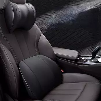 Подушка для подголовника для шеи автомобиля, подушка для поддержки головы, автомобильная дышащая пена с эффектом памяти, медленная защита от отскока, универсальная автомобильная подушка для поясницы