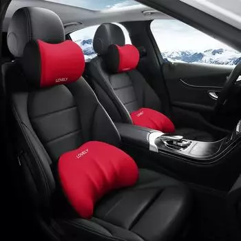 Подушка для подголовника шеи в автомобиле Подушка для автомобильного сиденья с эффектом памяти Дышащая поддержка головы Защитная подставка для шеи Поддержка поясницы в автомобиле