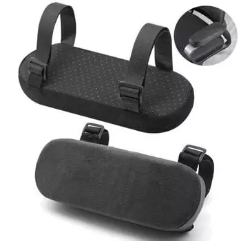 Подушка для подлокотника офисного стула из пены с эффектом памяти Yousheng Подушка для подлокотника с хлопковым наполнителем Мягкое кресло для домашнего офиса Удобная подушка под локоть чёрный