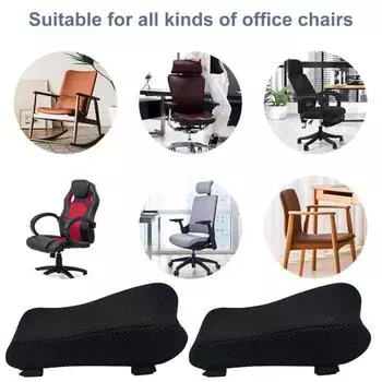 Подушка для подлокотника Премиум-частицы Нижняя плюшевая подушка для подлокотника из пены с эффектом памяти Подушка для подлокотника Подушка под подлокотник для офисного использования One Size A