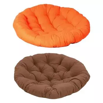 Подушка для подвесного кресла Swing, круглая, для наружного использования, подушка для сиденья, подвесное кресло, гамак, плетеное кресло, садовое кресло-яйцо, для использования в помещении и на открытом воздухе кофейный