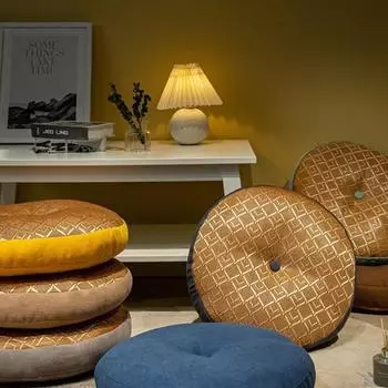 Подушка для пола из льна в японском стиле, татами для гостиной, дивана, подушки для медитации, футон для спальни, эркер 40cm