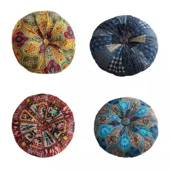 Подушка для пола, удобная подушка для стула, легкая подушка-футон, подушка для сиденья темно-синий