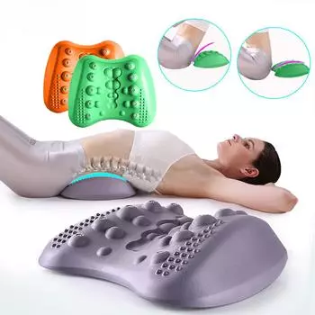 Подушка для поясничной поддержки для облегчения боли в пояснице, массажер-носилки для нижней части спины для облегчения хронической боли в пояснице и грыжи межпозвоночного диска