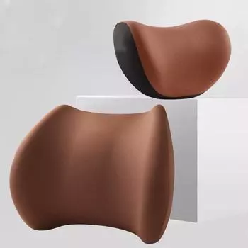 Подушка для поясничной поддержки подголовника автомобиля из пеноматериала с эффектом памяти - универсальная автомобильная подушка для поддержки плеч и шеи car headrest небесно-голубой