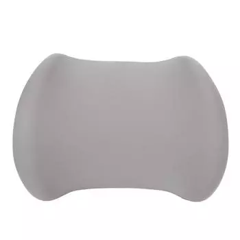Подушка для поясничной поддержки с выпуклой конструкцией Эргономичная пена с памятью Съемная Дышащая Поясничная поддержка для стула серый